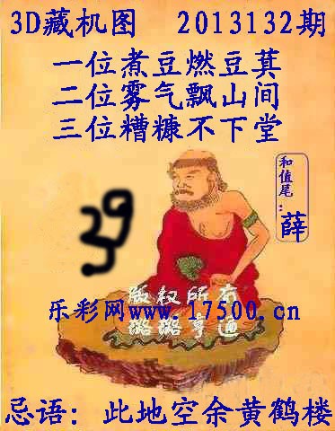 3d13132期藏机图