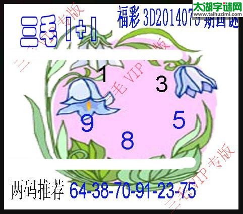 福彩3d三毛图库-14075期