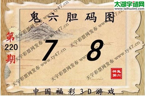 鬼六神算胆码图-14220期