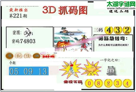 3d221期：红五图库（杀号定胆）