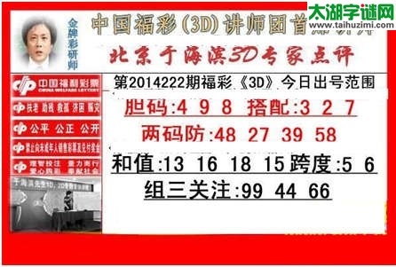 于海滨专家点评14222期