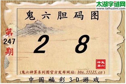 鬼六神算胆码图-14247期