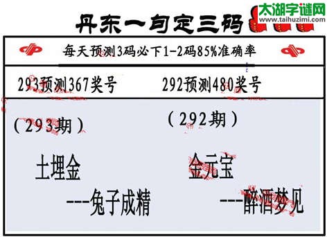 3d第2014293期丹东一句定三码