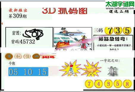 3d309期：红五图库（藏机抓码图）