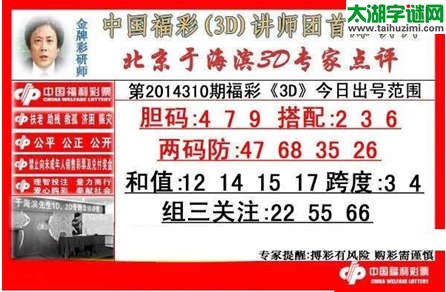 于海滨专家点评14310期