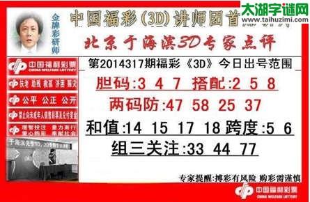 于海滨专家点评14317期