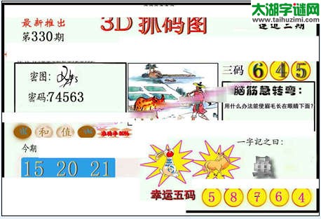 3d330期：红五图库（藏宝抓码图）