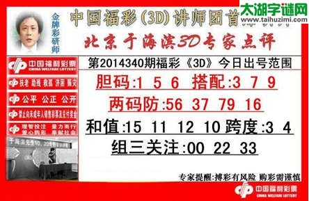 于海滨专家点评14340期