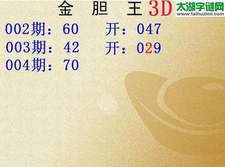 金胆王福彩3d15004期图谜