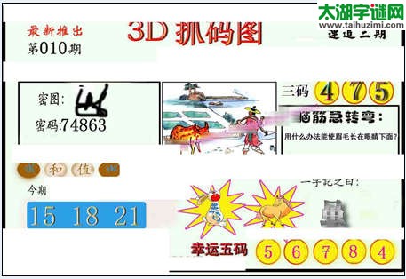 3d010期：红五图库（藏宝抓码图）