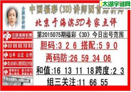 于海滨专家点评15075期