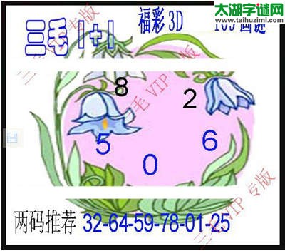 3d109期：3d三毛图库总汇