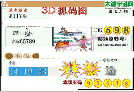 3d117期：红五图库（藏宝抓码图）