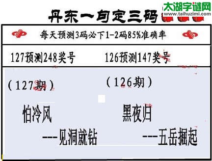 福彩3d第15127期山东真诀