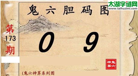 鬼六神算胆码图-15173期