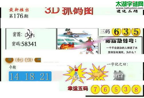 3d176期：红五图库（藏宝抓码图）