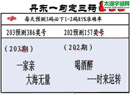 福彩3d第15203期山东真诀