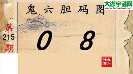 鬼六神算胆码图-15215期