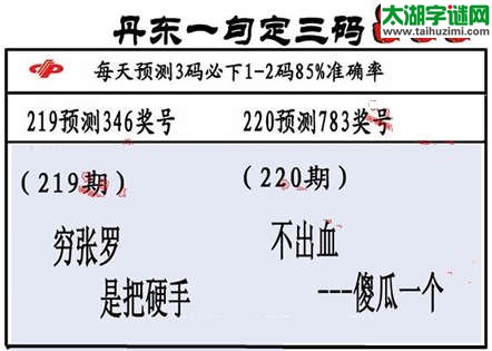 福彩3d第15220期山东真诀