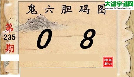 鬼六神算胆码图-15235期