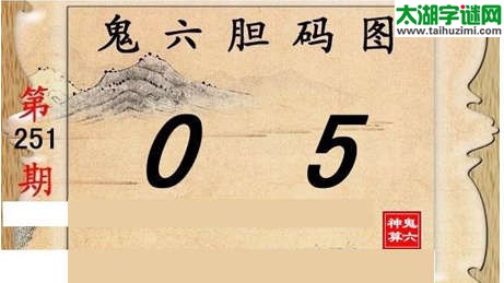 鬼六神算胆码图-15251期