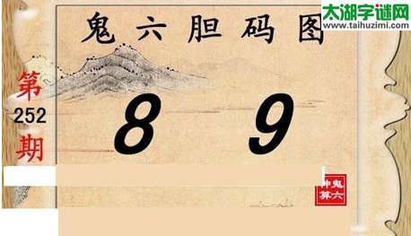 鬼六神算胆码图-15252期