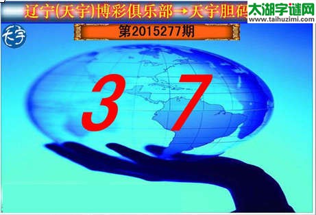 天宇图谜第2015277期胆码图