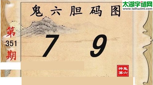 鬼六神算胆码图-15351期