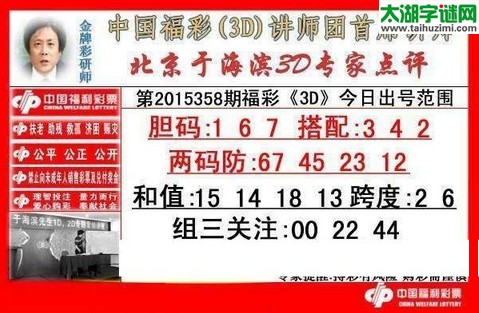 于海滨专家点评15358期