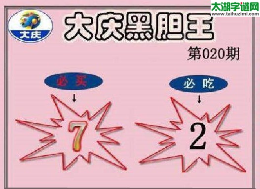 3d020期：大庆黑胆王图迷