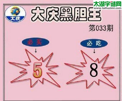 3d033期：大庆黑胆王图迷