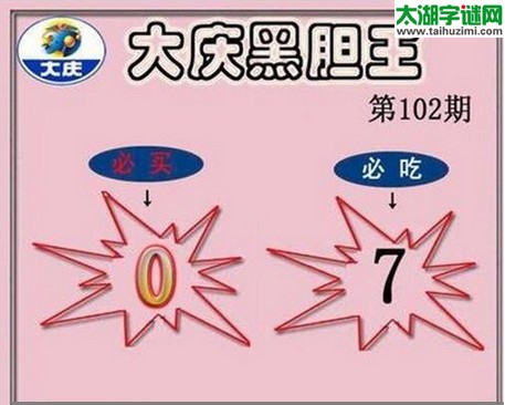 3d102期：大庆黑胆王图迷