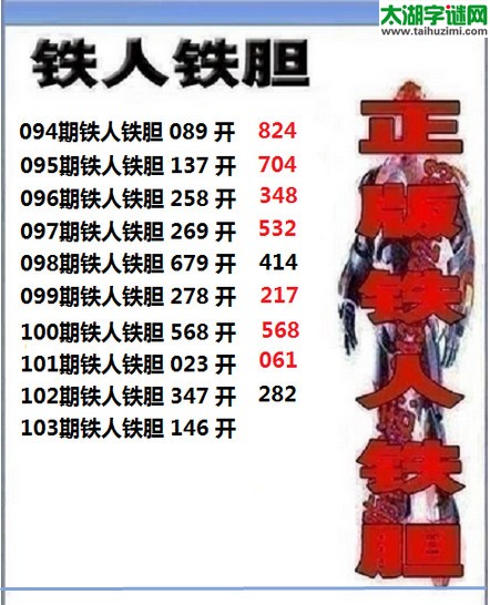 铁人铁胆103期