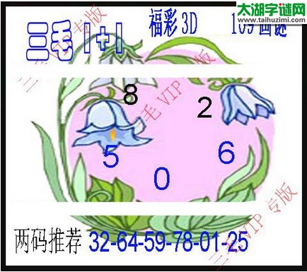 3d109期：3d三毛图库汇总