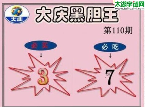 3d110期：大庆黑胆王图迷