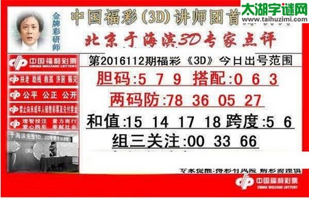 于海滨专家点评16112期