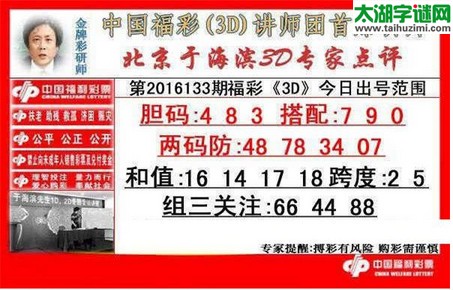 于海滨专家点评16133期