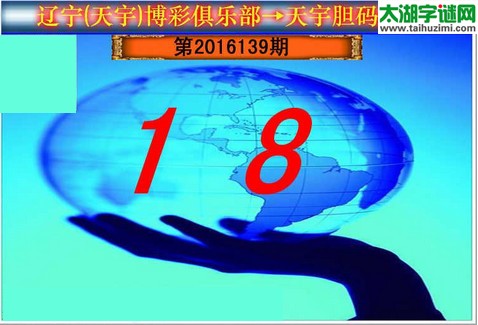 天宇图谜第2016139期胆码图