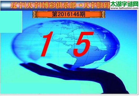 天宇图谜第2016146期胆码图