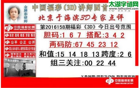 于海滨专家点评16158期