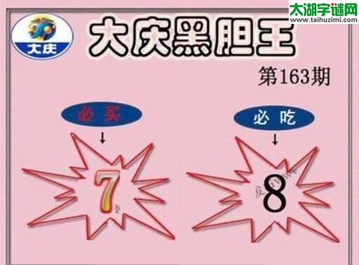 3d163期：大庆黑胆王图迷