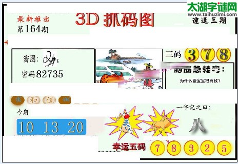 3d164期：红五图库（幸运五码）