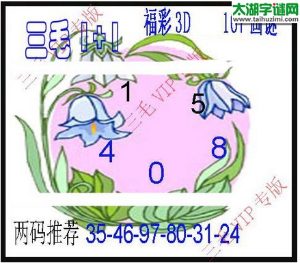 3d167期：3d三毛图库汇总