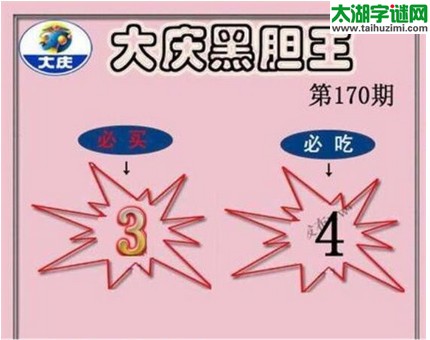 3d170期：大庆黑胆王图迷