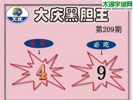 3d209期：大庆黑胆王图迷