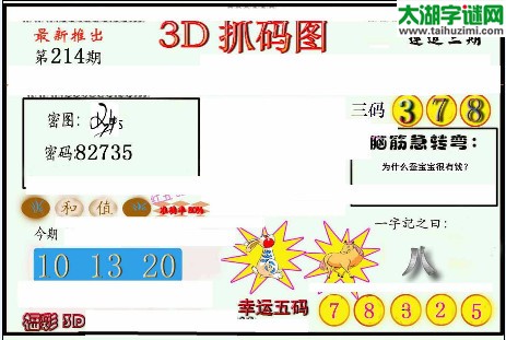 3d214期：红五图库（幸运五码）