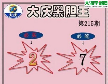 3d215期：大庆黑胆王图迷