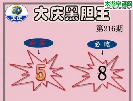 3d216期：大庆黑胆王图迷