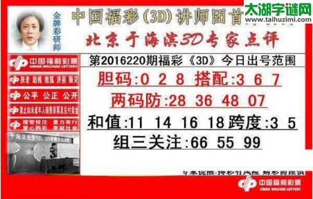 于海滨专家点评16220期