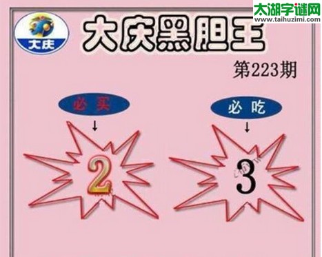 大庆黑胆王图16223期